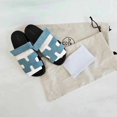 Hermès Chypre Suede Sandal – Light Blue