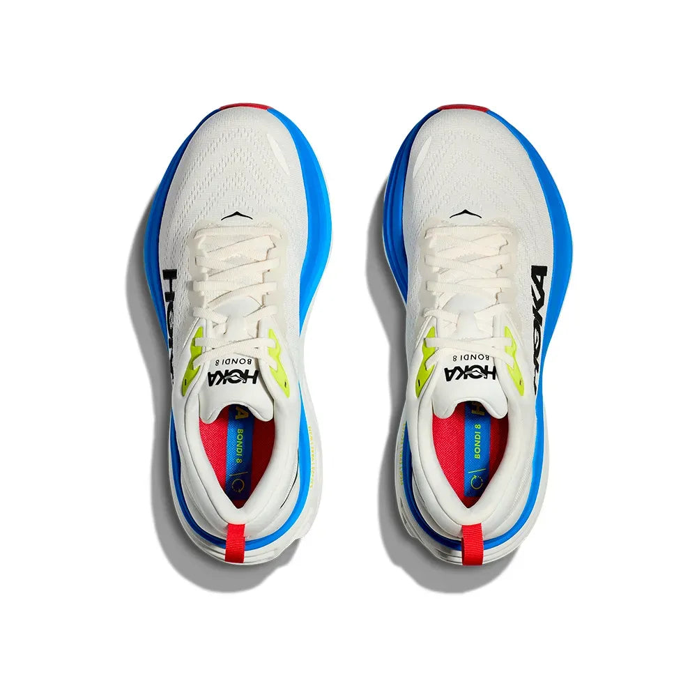 Hoka Bondi 8 Men’s Sneakers – White/Blue