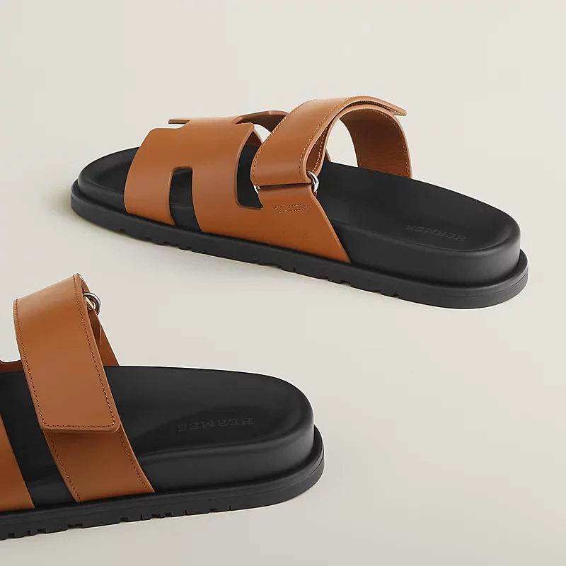 Hermès Chypre Sandal – Caramel/Black