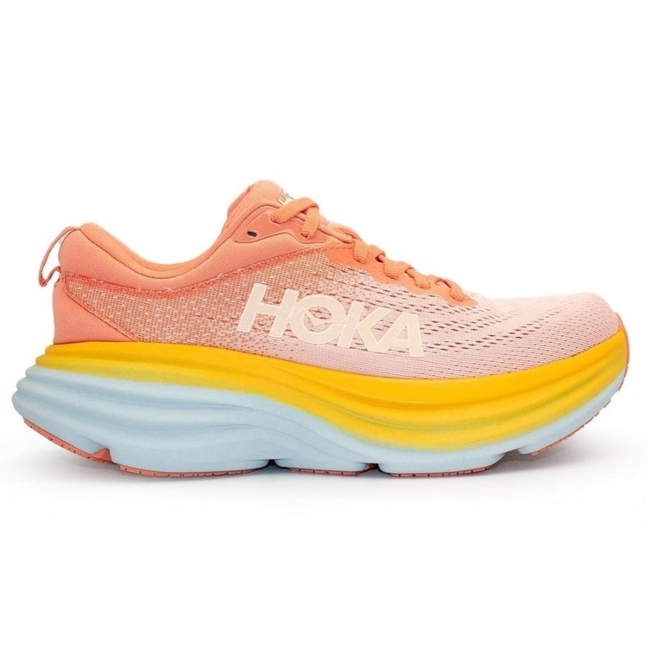 Hoka Bondi 8 – Peach/Yellow
