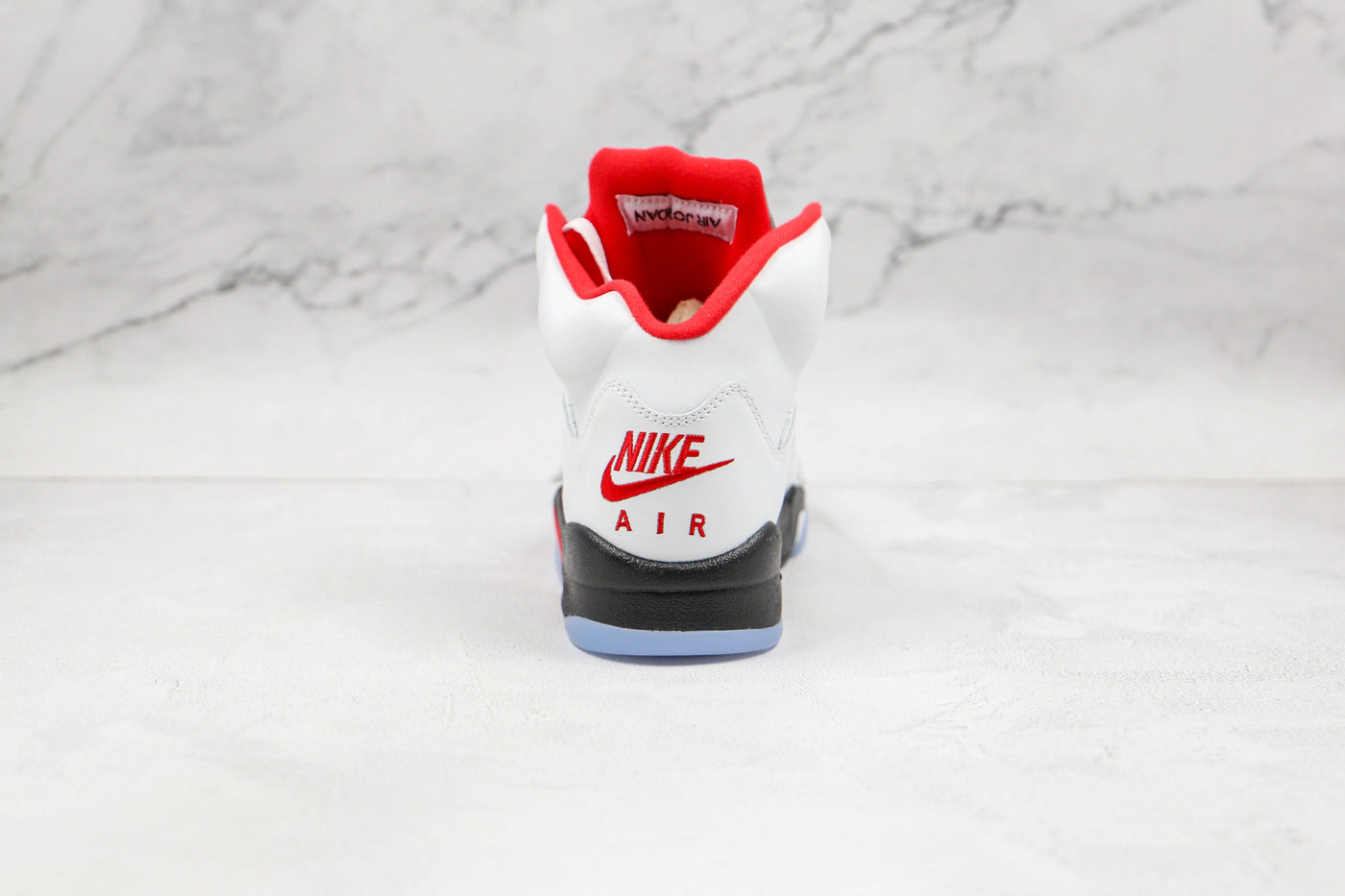 Jordan 5 Retro Fire Red Silver Tongue